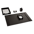 Black 5 Piece Econo Line Leather Desk Set